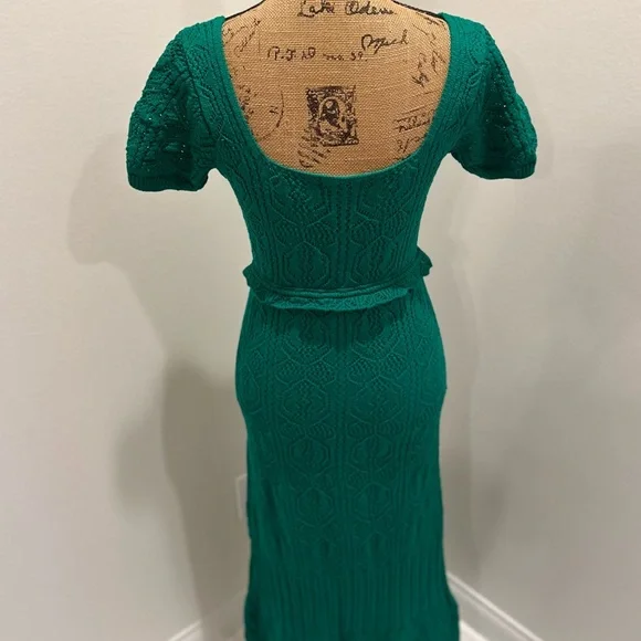 Dance & Marvel Dresses | Dance & Marvel Green Crochet Dress | Color: Green | Size: S | Leilamaneckshaw's Closet